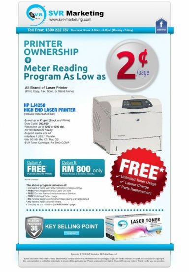 Printer Ownership - Meter Reading Program